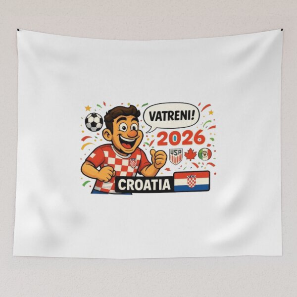 Item preview, Croatia Vatreni 2026 Funny Soccer Fan Sticker designed and sold by syndia2209.