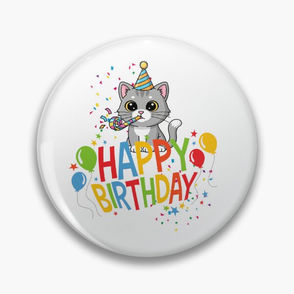 Item preview, Happy Birthday Cat – Cute Party Kitten Birthday Celebration 2 designed and sold by infinitearte.