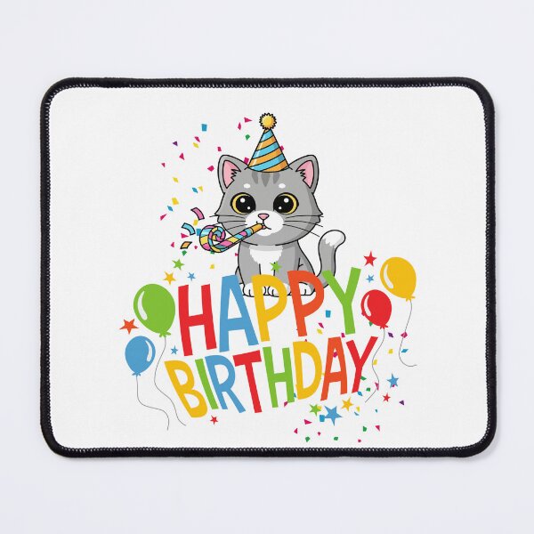 Item preview, Happy Birthday Cat – Cute Party Kitten Birthday Celebration 2 designed and sold by infinitearte.
