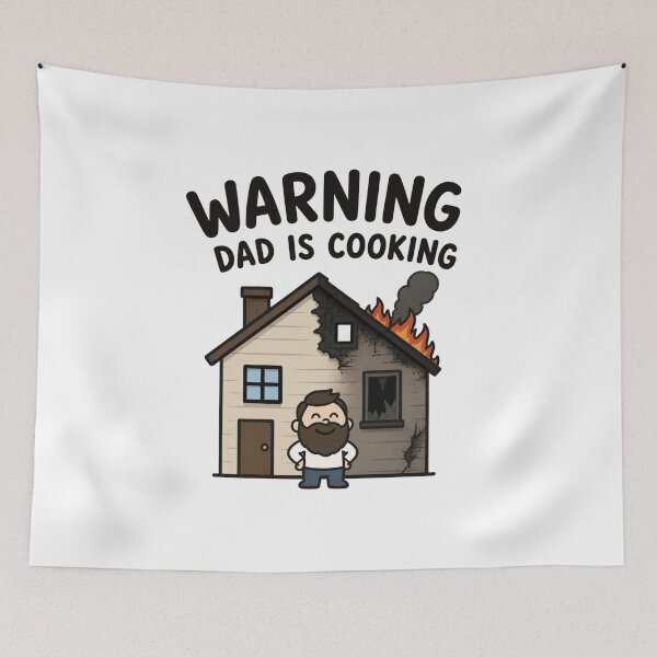 Item preview, WARNING! DAD IS COOKING designed and sold by vecart34.