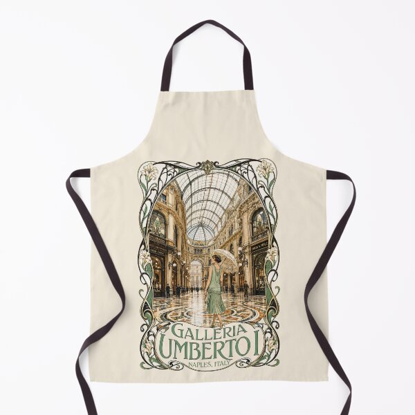 Item preview, Galleria Umberto I, Naples, Italy [Ink and Gouache Illustration] designed and sold by elektronen.