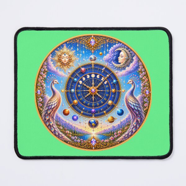 Item preview, Celestial Clock of the Cosmos – Sun, Moon & Planetary Harmony designed and sold by sunbowjp stadio.