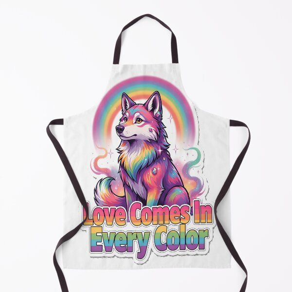 Item preview, Pride Love Comes In Every Color – Cosmic Rainbow Wolf designed and sold by RBToper.