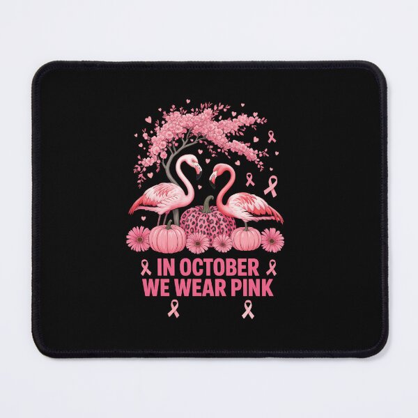 Item preview, in October We Wear Pink Flamingo Breast Cancer Awareness designed and sold by sailorjessiArt.