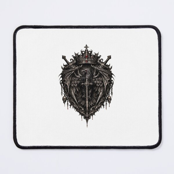Item preview, Raven King Gothic Crest designed and sold by VAMPYRWear.