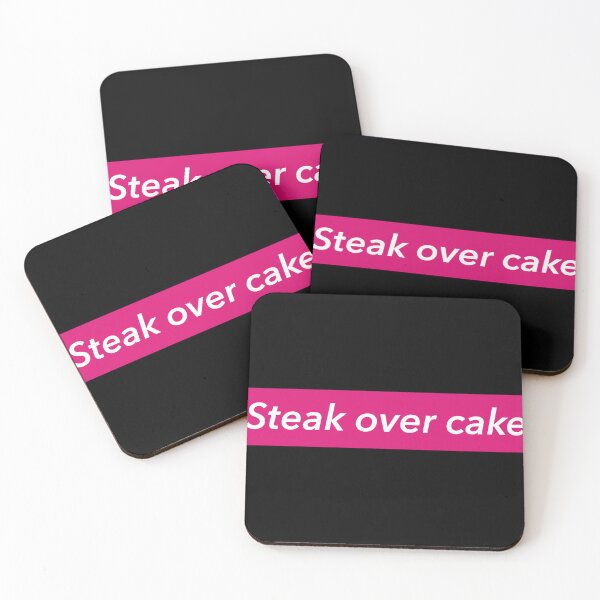 Item preview, Steak Over Cake – Steak Lover Keto Humor designed and sold by ashiwrites.