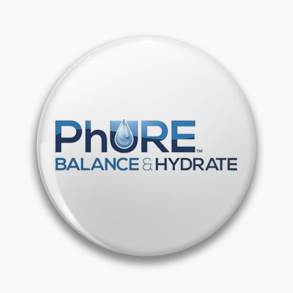 Item preview, phURE Alkaline Water Balance and Hydrate Blue Logo designed and sold by MaxAugusto.