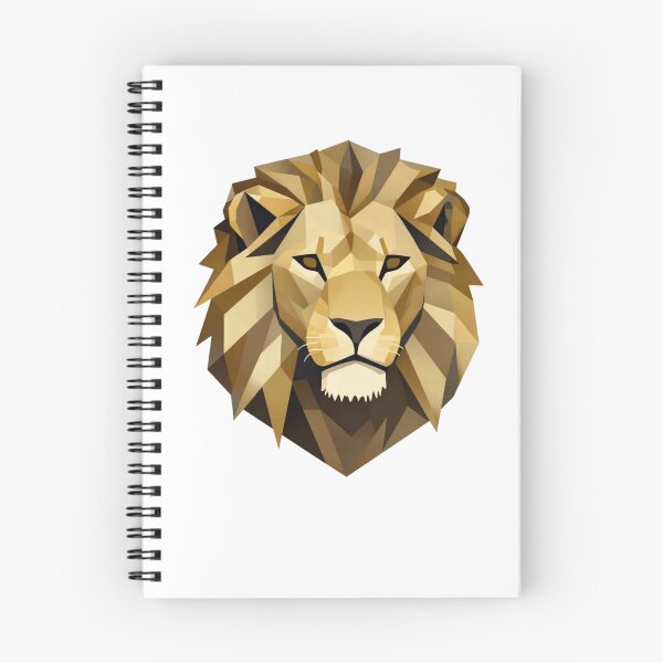 Item preview, Golden Geometric Lion Head Illustration designed and sold by CREATIVO STUDIO.