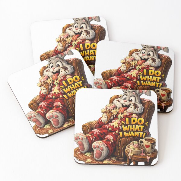 Item preview, I Do What I Want! – Funny Ice Cream Bunny designed and sold by mr.bardook.