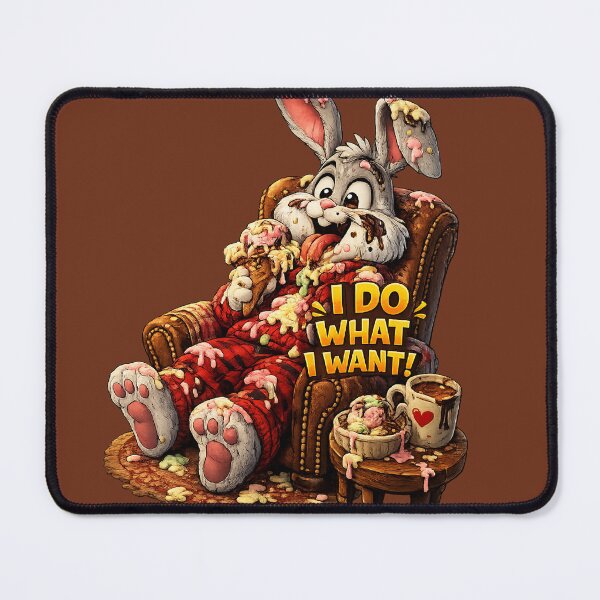 Item preview, I Do What I Want! – Funny Ice Cream Bunny designed and sold by mr.bardook.
