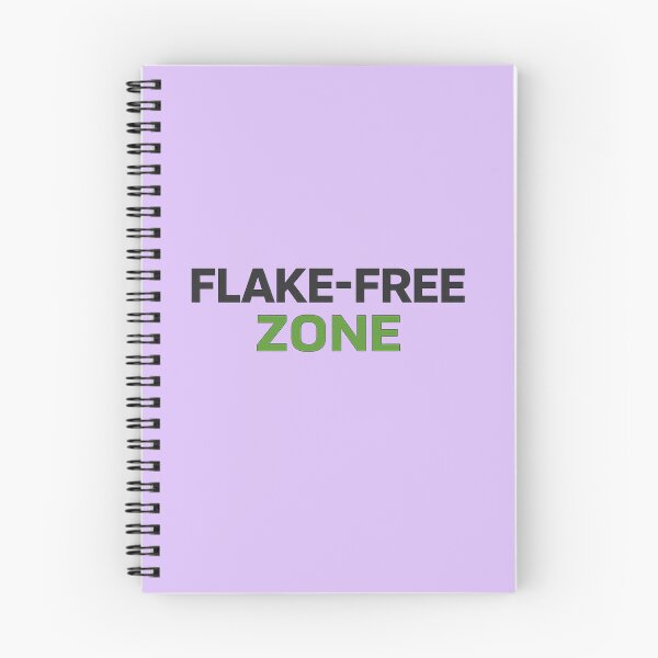 Item preview, Flake-Free Zone Software Testing Typography designed and sold by unscriptedPixel.
