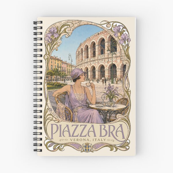 Item preview, Piazza Bra, Verona, Italy [Ink and Gouache Illustration] designed and sold by elektronen.