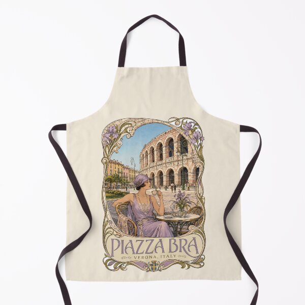 Item preview, Piazza Bra, Verona, Italy [Ink and Gouache Illustration] designed and sold by elektronen.