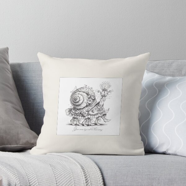Item preview, Snail Away! "Warm Ivory" designed and sold by DrolmaRinArt.