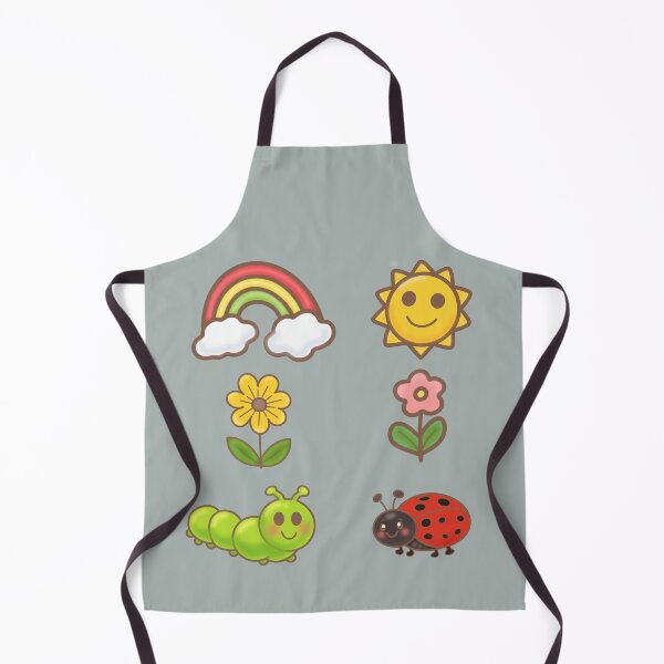 Item preview, Aesthetic Nature Sticker Sheet Graphic featuring Rainbow Sun Flowers and Bugs designed and sold by Teenidesign .