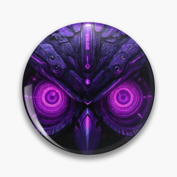 Item preview, Cyber Owl with Purple Neon Eyes designed and sold by Neo Tokio.