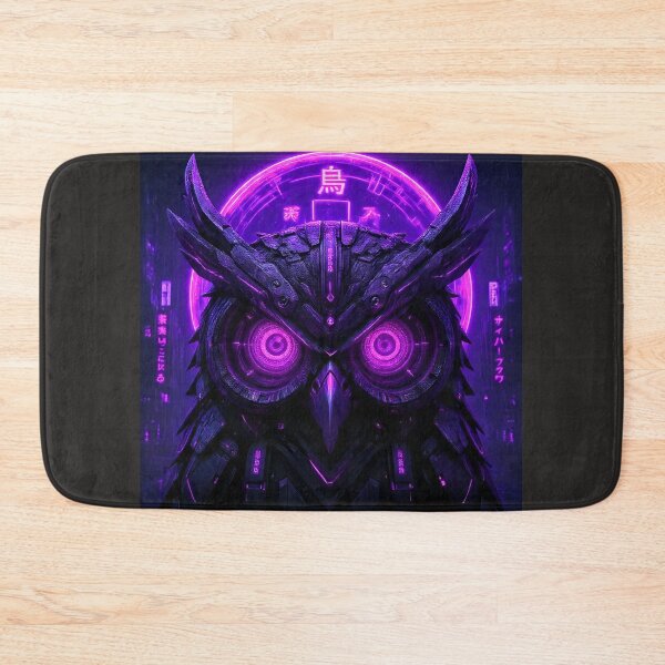 Item preview, Cyber Owl with Purple Neon Eyes designed and sold by Neo Tokio.