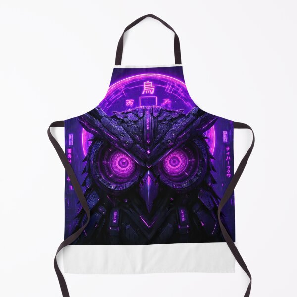 Item preview, Cyber Owl with Purple Neon Eyes designed and sold by Neo Tokio.