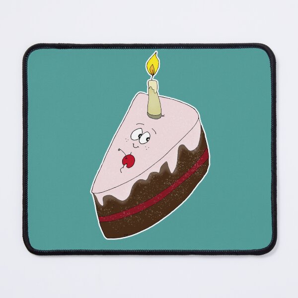 Item preview, Funny Birthday Cake Sticker – Cute Happy Birthday Gift Cake Meme Card Art designed and sold by MyxaART.