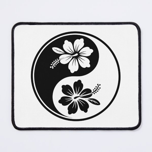 Item preview, Yin Yang with hibiscus Flowers designed and sold by jkrphoto.