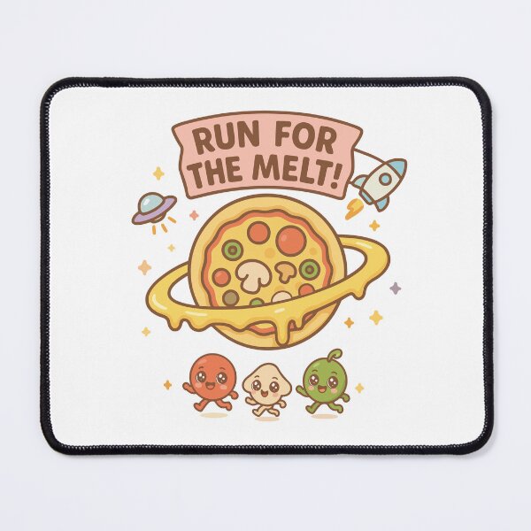 Item preview, Run For The Melt Cute Pizza Planet Kawaii designed and sold by Itjung-Room.