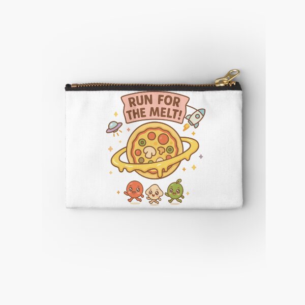 Item preview, Run For The Melt Cute Pizza Planet Kawaii designed and sold by Itjung-Room.