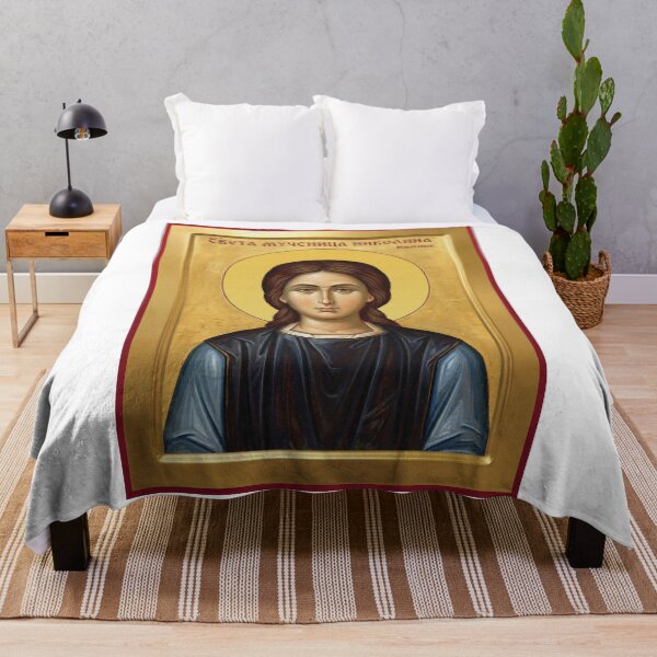 Item preview, Saint Nikolina,Sveta Nikolina, Manastir Nimnik orthodox icon designed and sold by ikonesrb.