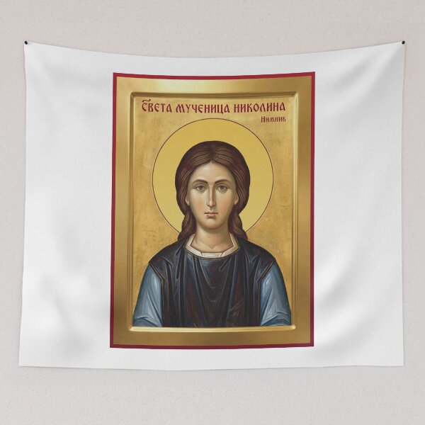 Item preview, Saint Nikolina,Sveta Nikolina, Manastir Nimnik orthodox icon designed and sold by ikonesrb.