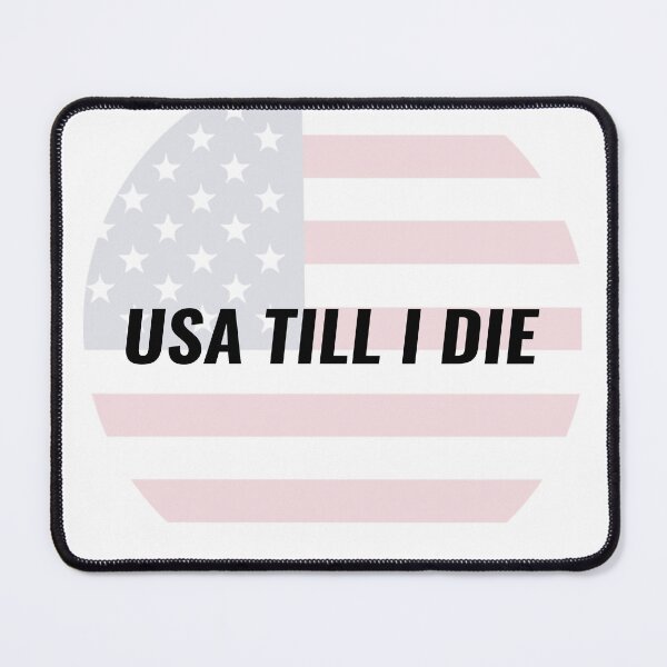 Item preview, USA Till I Die American Flag T-Shirt – World Cup USA Fan Tee | Uncle Jichuan designed and sold by Uncle-Jichuan.