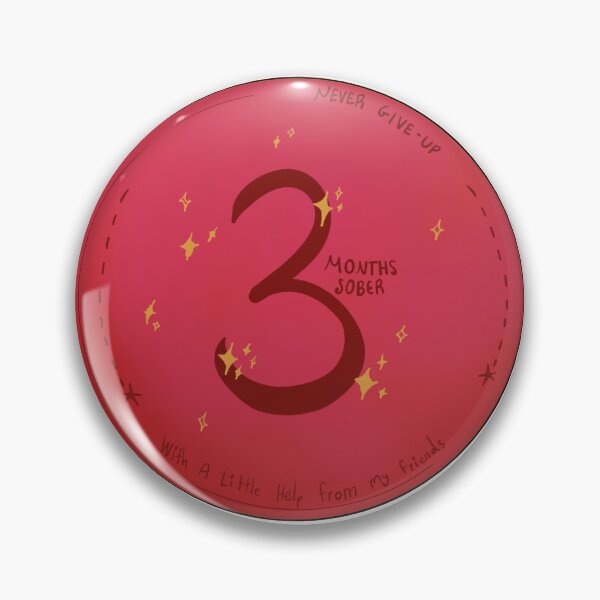 Item preview, Addicts Anonymous 3 Month chip designed and sold by MickeytheGoose.