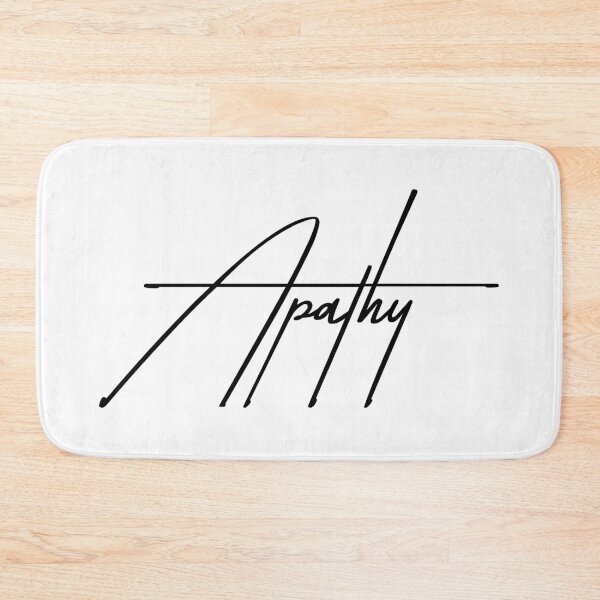 Item preview, Apathy - Minimalist Low Energy Typography designed and sold by ReggieDior.