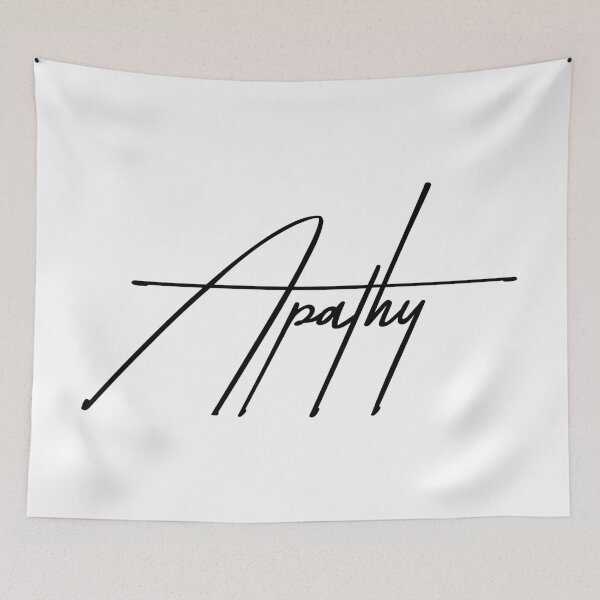 Item preview, Apathy - Minimalist Low Energy Typography designed and sold by ReggieDior.