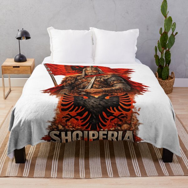 Item preview, Albanian Warrior Flag - Proud Shqipëria Heritage Patriot Eagle Graphic designed and sold by kimkosovo.