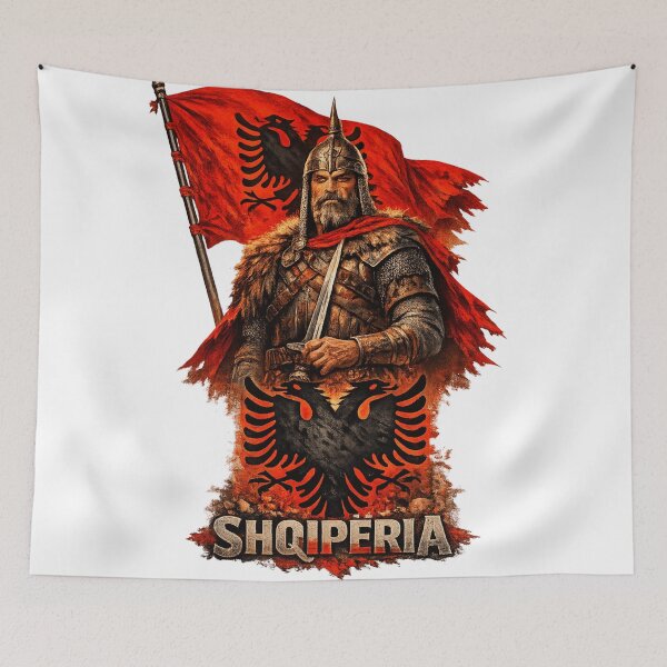 Item preview, Albanian Warrior Flag - Proud Shqipëria Heritage Patriot Eagle Graphic designed and sold by kimkosovo.