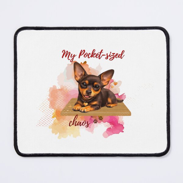 Item preview, Mini Pinscher Pocket-Sized Chaos Dog Lover Merch Design designed and sold by pawfectdesign18.