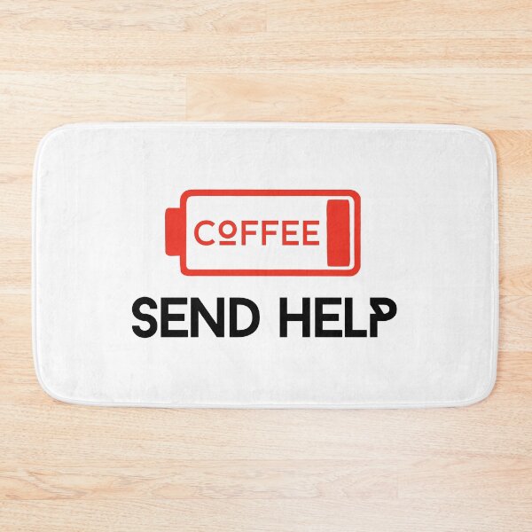 Item preview, Out of Coffee Send Help Funny Quote Coffee Battery  designed and sold by Artycom.