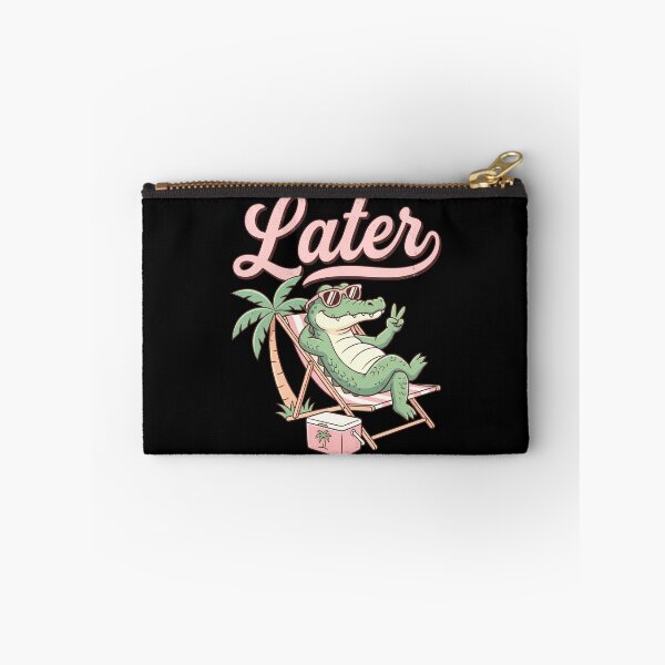 Item preview, Peace Out Alligator Summer Beach Retro Vacation Pun designed and sold by ArcaneArtistry.