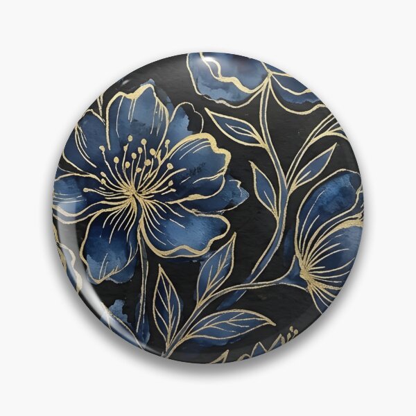 Item preview, Navy Floral  designed and sold by GraphicsClub.