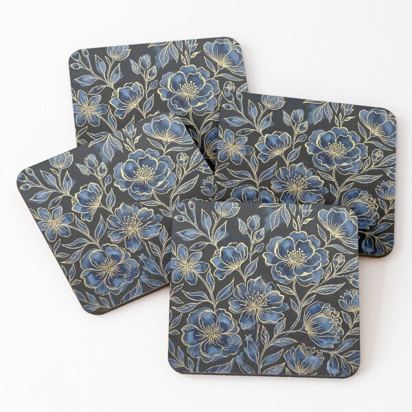 Item preview, Navy Floral  designed and sold by GraphicsClub.