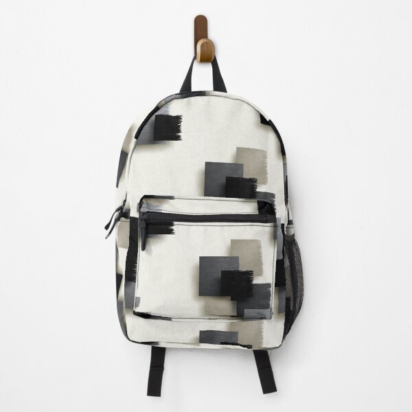 Item preview, Overlapping Grey And Black Brushstroke Square Pattern designed and sold by igraphixart.