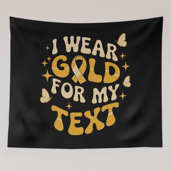 Item preview, I Wear Gold For Childhood Cancer Awareness , Gold Ribbon Support Squad Her Fight Is Our Fight designed and sold by SapfireStuArt.