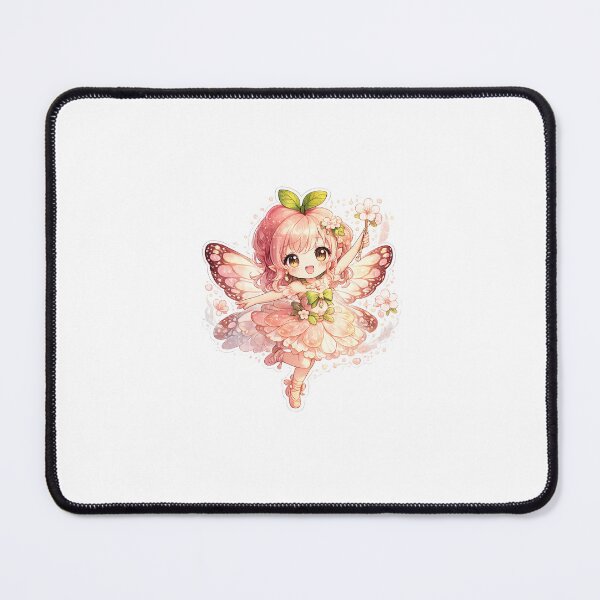 Item preview, Peach Blossom Fairy Dancer – Kawaii Fantasy Sticker designed and sold by blossomfun.