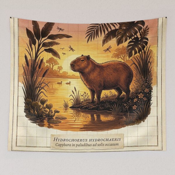 Item preview,  Capybara Citrus Illustration designed and sold by CalmCapy Co.