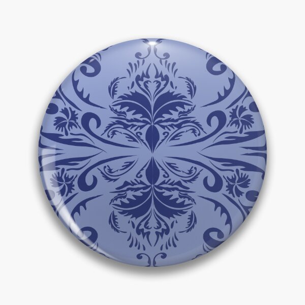 Item preview, Blue Seamless Damask Pattern with Blue Background  designed and sold by LifeTU.