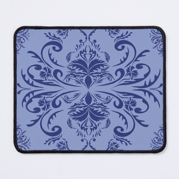 Item preview, Blue Seamless Damask Pattern with Blue Background designed and sold by LifeTU.