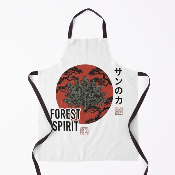 Item preview, Japanese forest spirit in red sun designed and sold by Ahmedsyde.