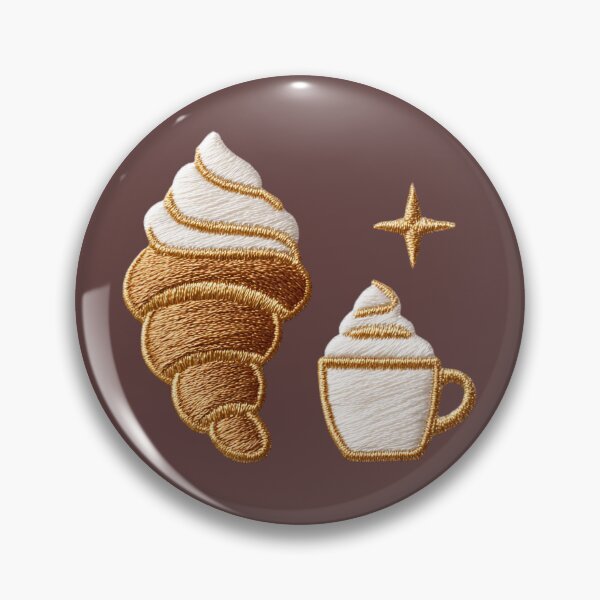 Item preview, Cozy Pastry and Coffee Embroidery designed and sold by MegaNovaArt.