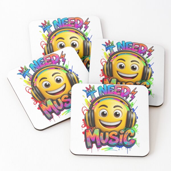 Item preview,  I Need Music Emoji Graffiti Art designed and sold by Essi80.