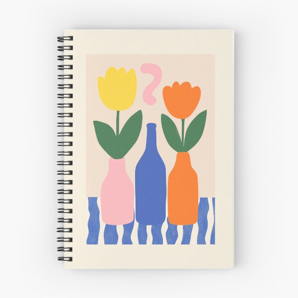 Item preview, Colorful Tulips in Bottles – Modern Floral Art designed and sold by Studio Remier.