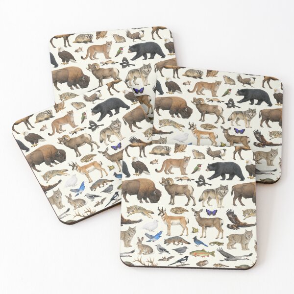 Item preview, Animals of Colorado Retro Style Identification Chart designed and sold by kakarikihill.